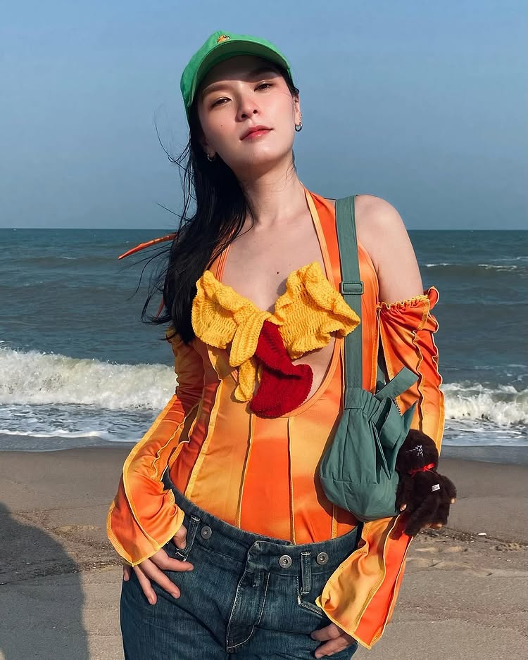 拥有中国血统的Christine是泰国的当红女星及女模。IG