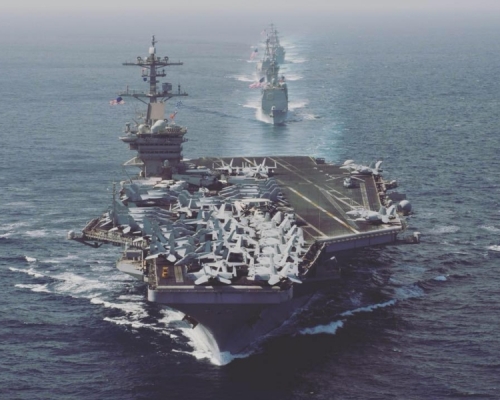 自3月24日艦上出現3名確診水兵後,目前已增至25人確診。(資料圖片)