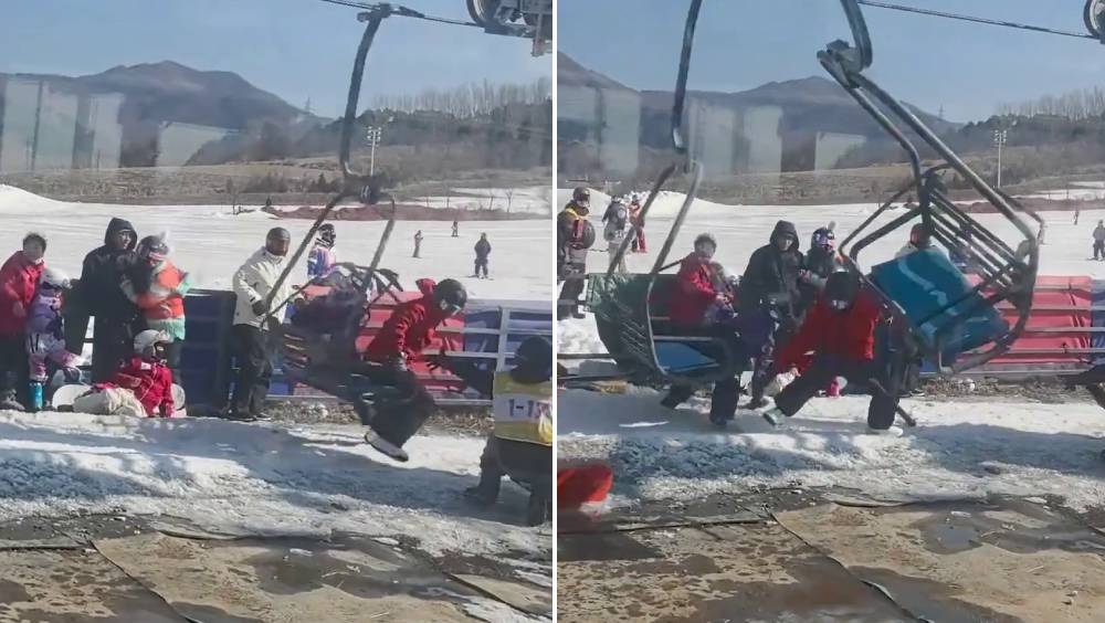 遼寧滑雪場索道突快速倒行，遊客被迫纜車跳下險象環生。