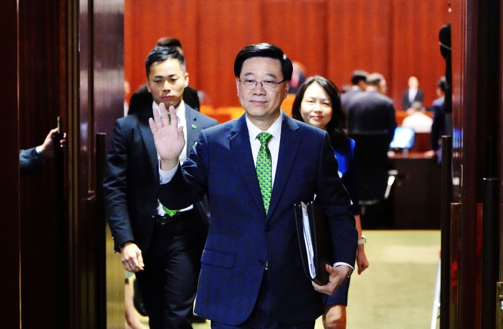 行政長官李家超出席立法會2025年施政報告答問會。