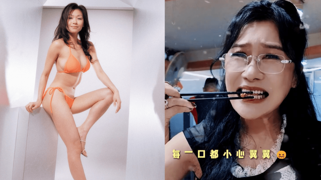 張慧儀挑戰暗黑料理食昆蟲全餐  面容扭曲閉眼硬吞大麥蟲  出古惑一招消滅整盤極品美食