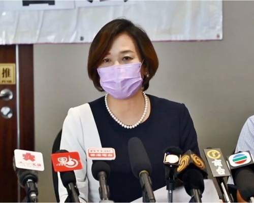 梁美芬表示政府應盡快落實「強制全民檢測」。梁美芬FB直播截圖