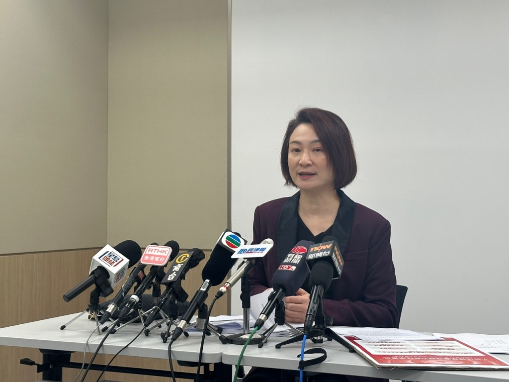 立法會內會主席李慧琼匯報與陳國基會面內容。資料圖片