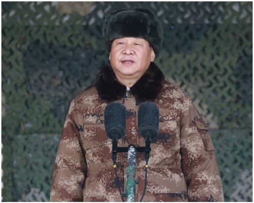 中央軍委主席習近平向全軍發布訓令。新華社