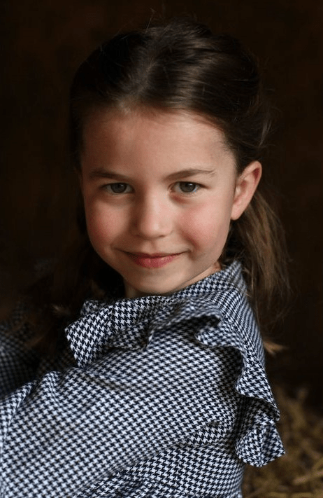 夏洛特公主5歲發佈的生日照。路透