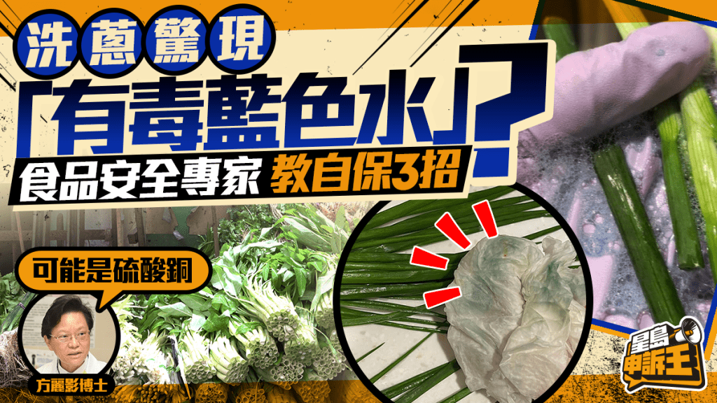 星島申訴王 | 洗蔥驚現藍色水 本地農夫揭「化妝蔥」潛規則 食安專家3招教自保