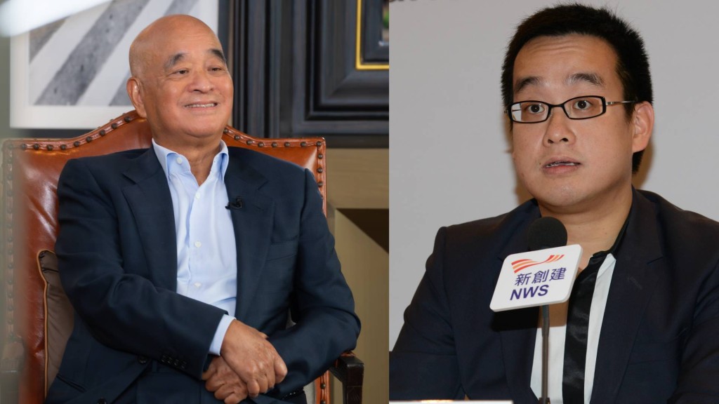 由2024年1月1日起，鄭家純（左圖）將出任富通保險董事會主席，新創建聯席行政總裁鄭志明（右圖）將出任非執行董事。資料圖片