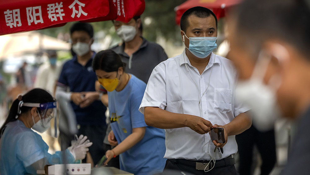 內地新增22宗本土病例，北京佔6宗。新華社圖片