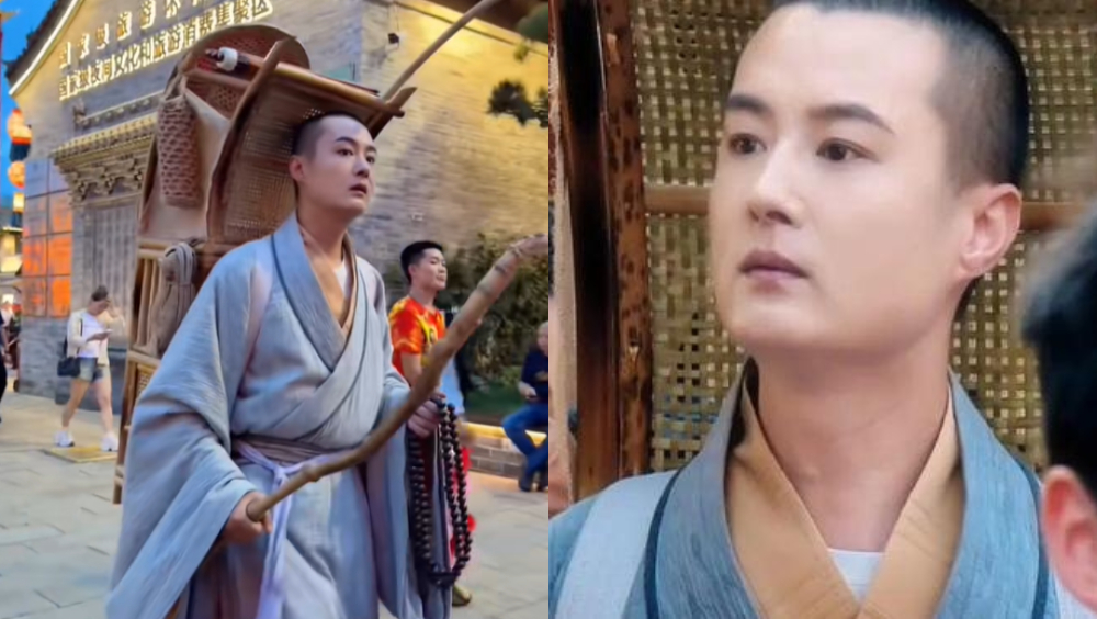 影視寒冬無戲拍，36歲待業演員轉戰景區，扮玄奘NPC爆紅。