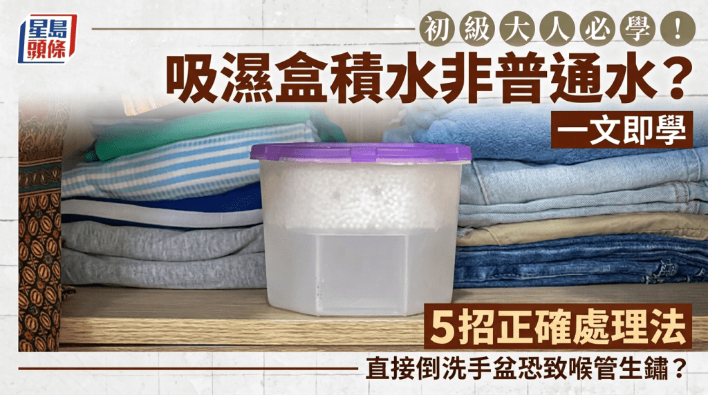 初級大人必學！吸濕盒積水非普通水？直接倒洗手盆恐致喉管生鏽？一文即學5招正確處理法 