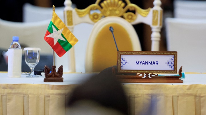 緬甸軍政府外長溫納貌倫不獲邀出席今次東盟會議。路透社圖片