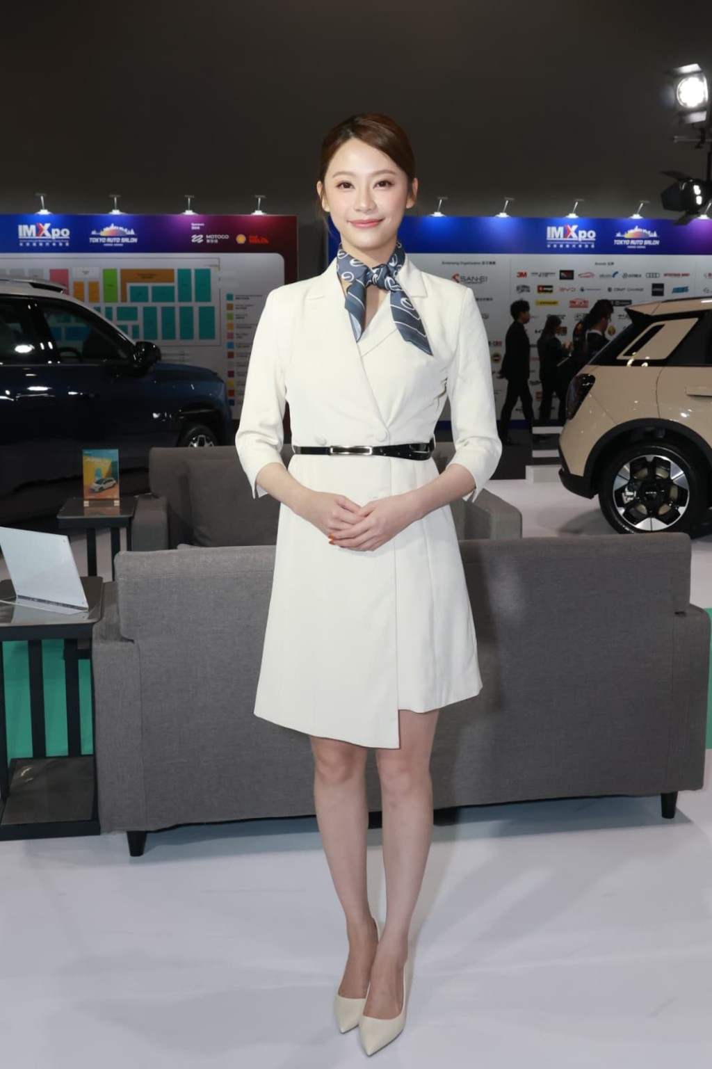 葉蒨文透露年底工作量大增。 葉蒨文透露年底工作量大增。