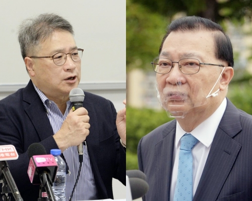 李华明(左)与谭耀宗(右)。资料图片