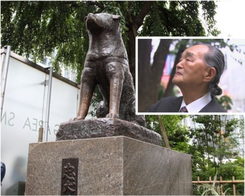 安藤士(小圖)第二代忠犬八公銅像製作人。