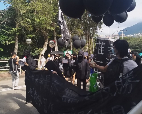 學生遊行。讀者提供