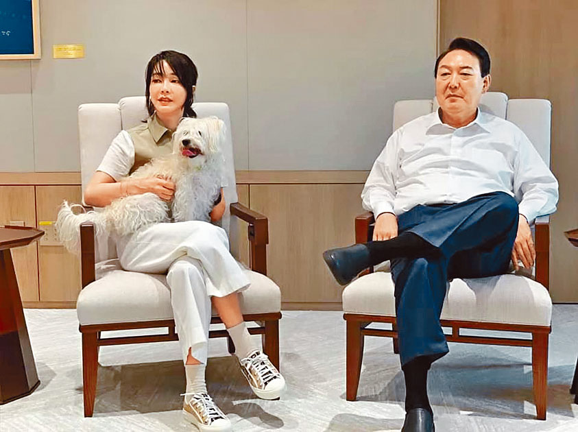 南韓總統尹錫悅與夫人金建希。