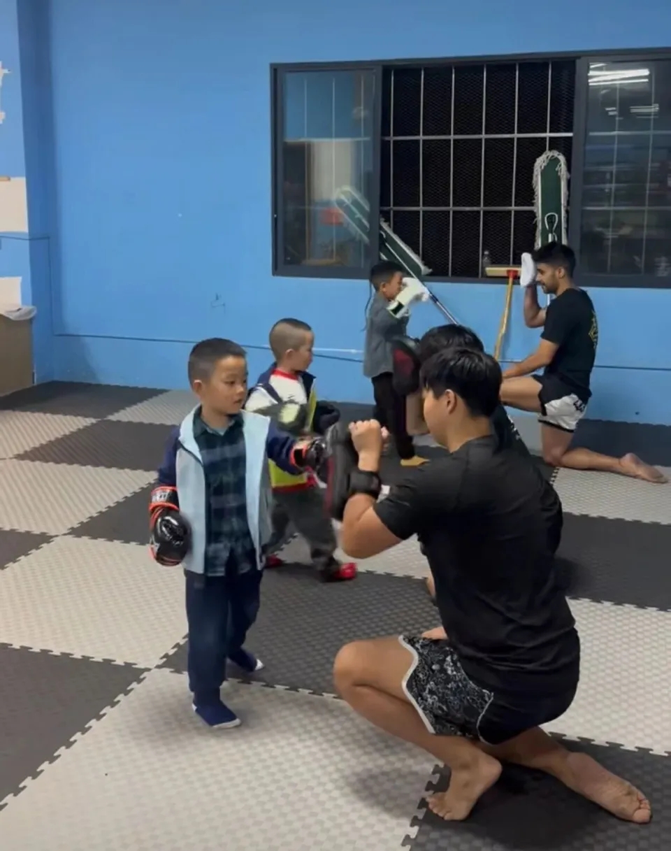 伊朗籍泰拳教練賽義德工作的拳館。