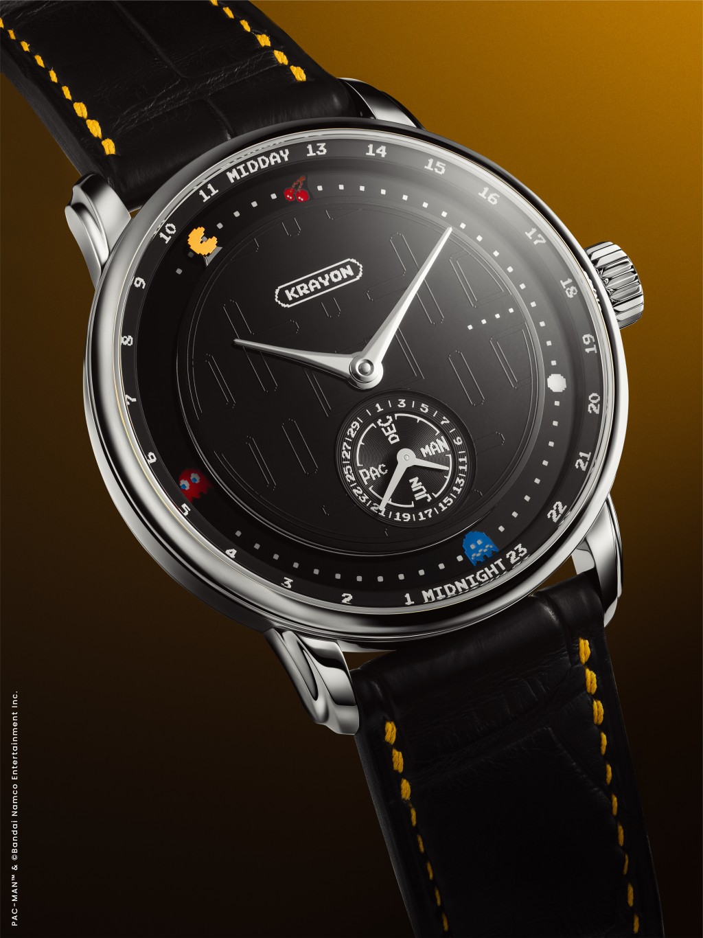 Krayon PAC-MAN，表壳：39mm铂金/ 机芯：C030手上链/ 限量：15枚/ 售价：188,000瑞郎。