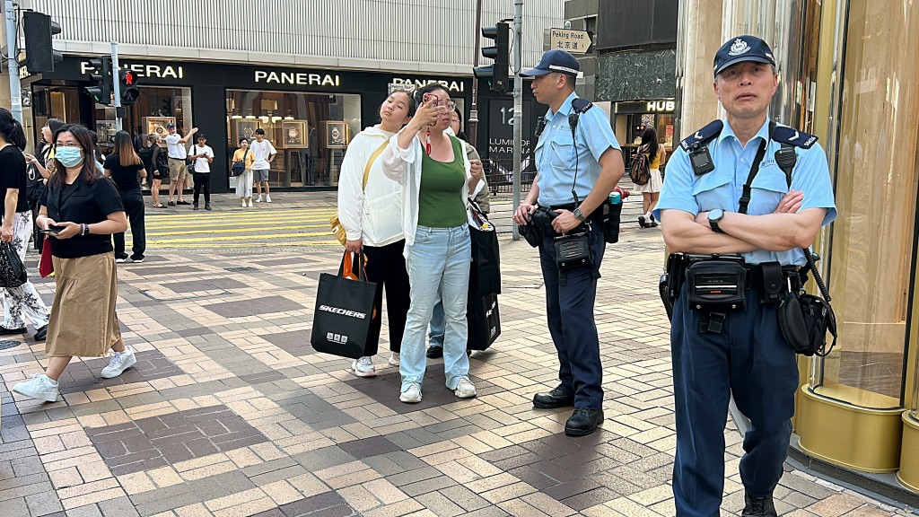 警方在場調查。林思明攝 警方在場調查。林思明攝
