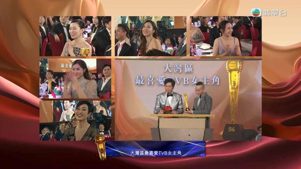 大灣區最喜愛TVB女主角」是《新聞女王》佘詩曼。