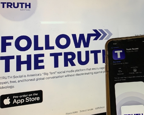 特朗普計畫推出新社交平台TRUTH Social，聲稱要讓所有人都發聲。（網上圖片）
