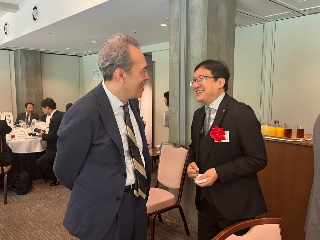香港律師會聯同駐東京經貿辦合辦「從法律角度看在香港發展環球商務」午餐會。