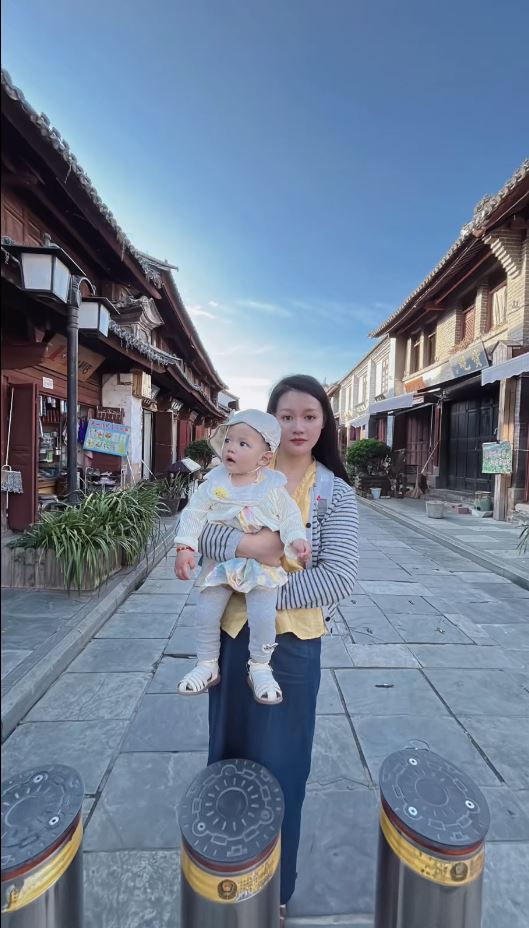 李女士分娩後，樣貌體型漸漸回復到懷孕前水平。抖音＠李是木子李