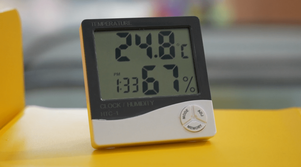 羅湖茂業天地地下中庭氣溫為24.8℃，較地下中庭略高。