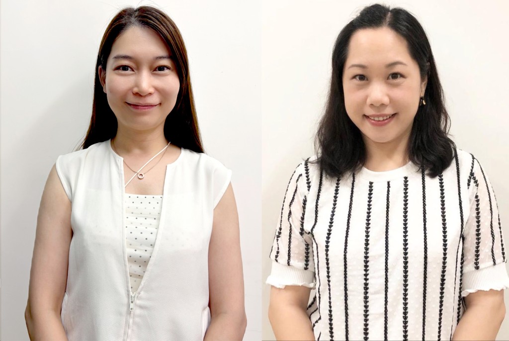 姚婉雯校長(左)及陳嘉慧校長(右)分享透過創作可提升幼兒創意及表達能力。 姚婉雯校長(左)及陳嘉慧校長(右)分享透過創作可提升幼兒創意及表達能力。