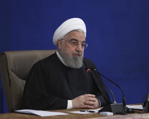 伊朗总统鲁哈尼。AP图片