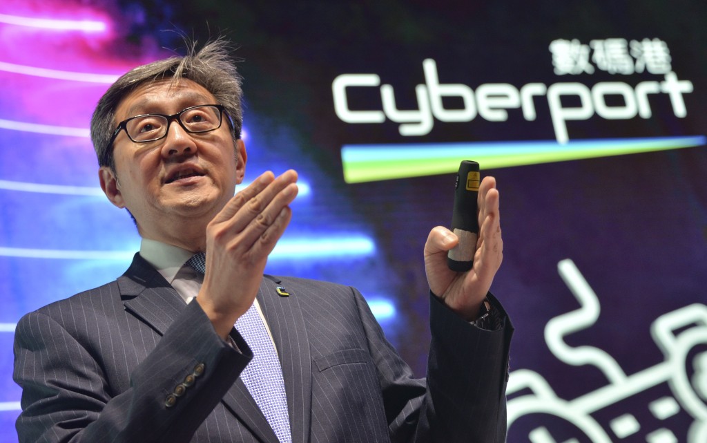 香港數碼港行政總裁任景信：數碼港其中一個目標是透過促進初創與知名科技公司合作，提升初創公司的競爭力，同時為雙方創造協同效應。資料圖片