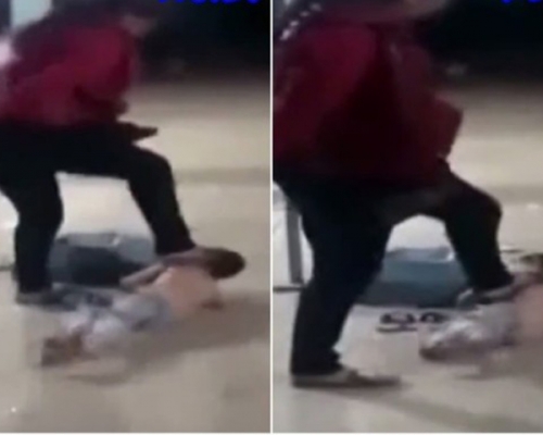 一名6歲男童因在外玩耍後肚子餓找媽媽,卻遭媽媽當街拳打腳踢,狠母更聲稱要「踩死他」。網上圖片