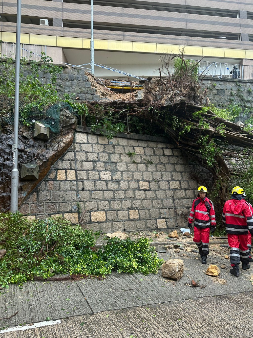 本港多區出現塌樹、水浸及山泥傾瀉的情況。FB「土力場」圖片