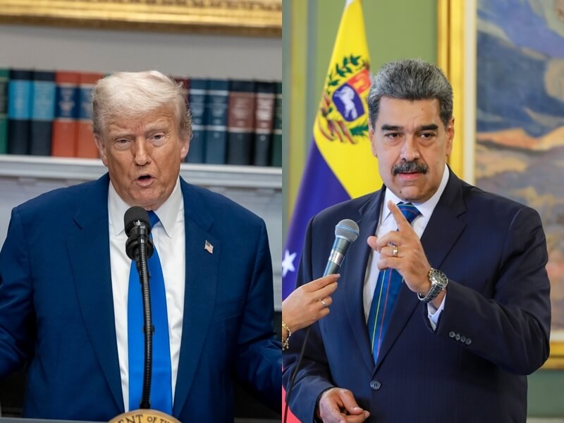 特朗普證實曾與委內瑞拉總統馬杜羅（右）通電話。WhiteHouse/NicolasMaduro fb