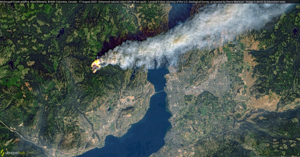 西基罗纳山火迅速蔓延，数万居民被逼撤离。一些专家将其归咎于气候变化。路透社