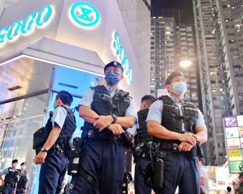 民研調查指,警務處的評分相比6個月前顯著上升。資料圖片