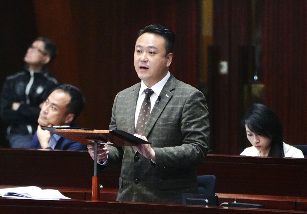 民建聯李世榮。汪旭峰攝