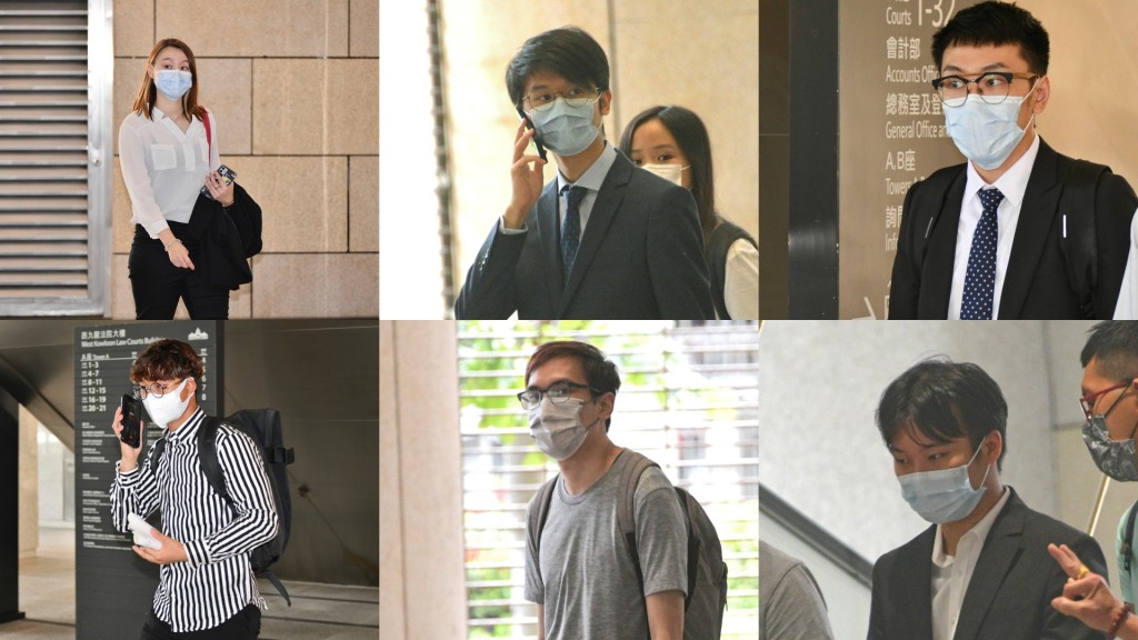 由上左至右:林施雅、利文熙、冼宏俊。下圖左至右:梁卓鋒、伍偉楠、何英傑。