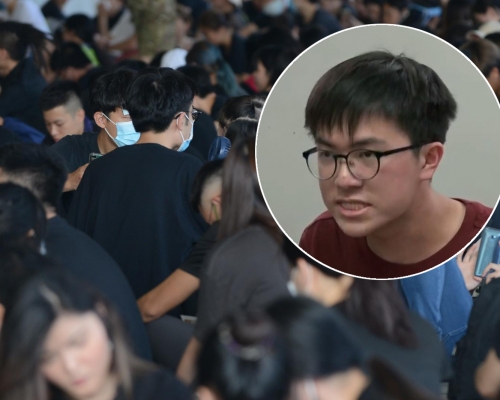 中大學生會會長蘇浚鋒(小圖)。