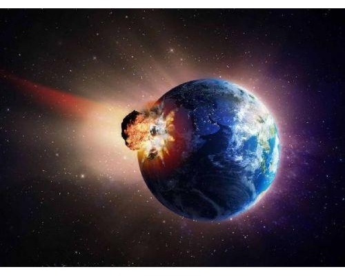 網傳4月29日小行星撞地球。(示意圖)