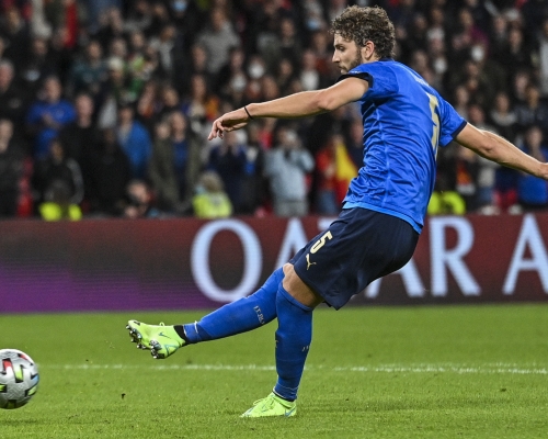 盧卡迪利跟隨意大利打入決賽。 AP