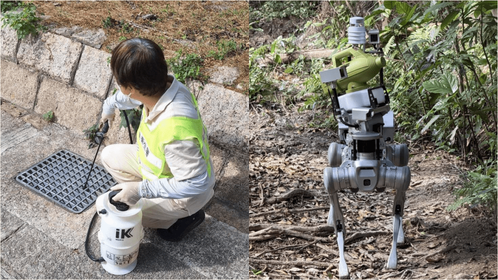 基孔肯雅熱｜食環署青衣自然徑加強滅蚊 試用機械狗提升成效