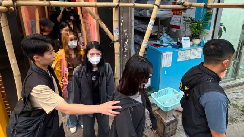 深水埗警區一連兩日掃黃拘8人。資料圖片