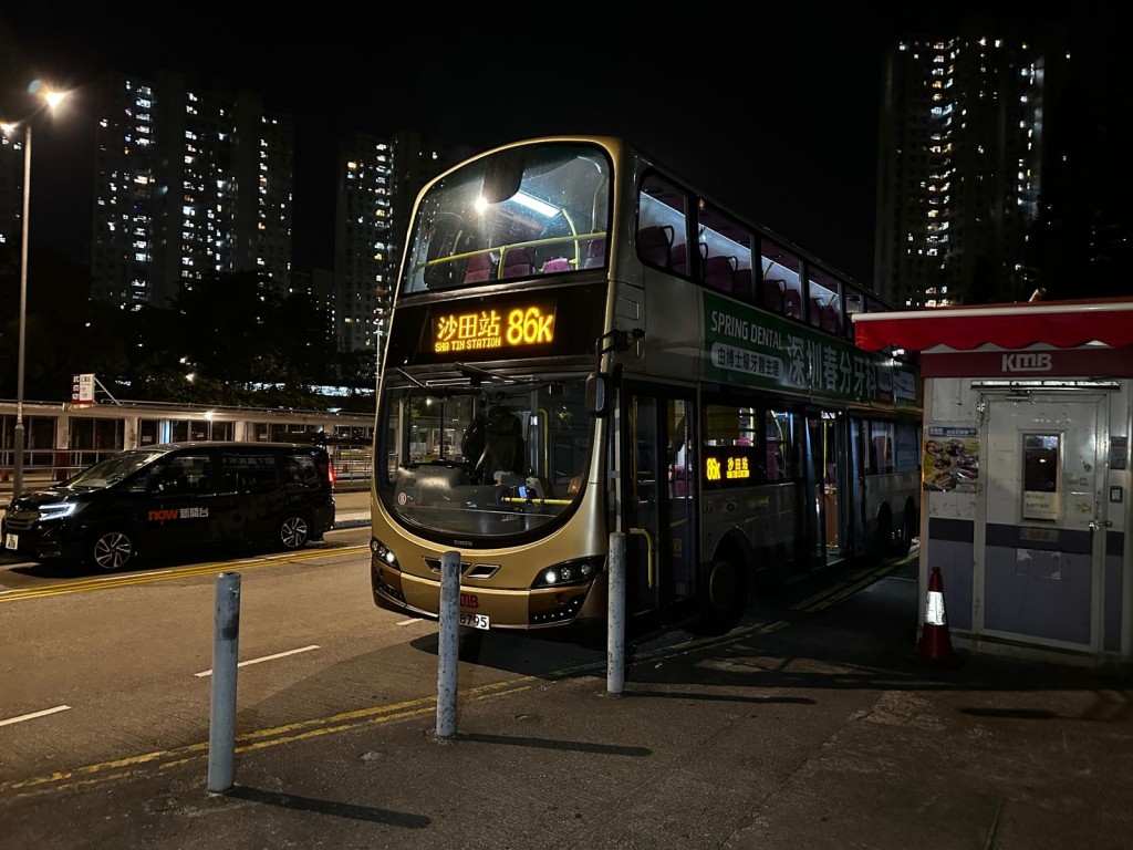 九巴86K往來沙田站及馬鞍山錦英苑。曾志恒攝