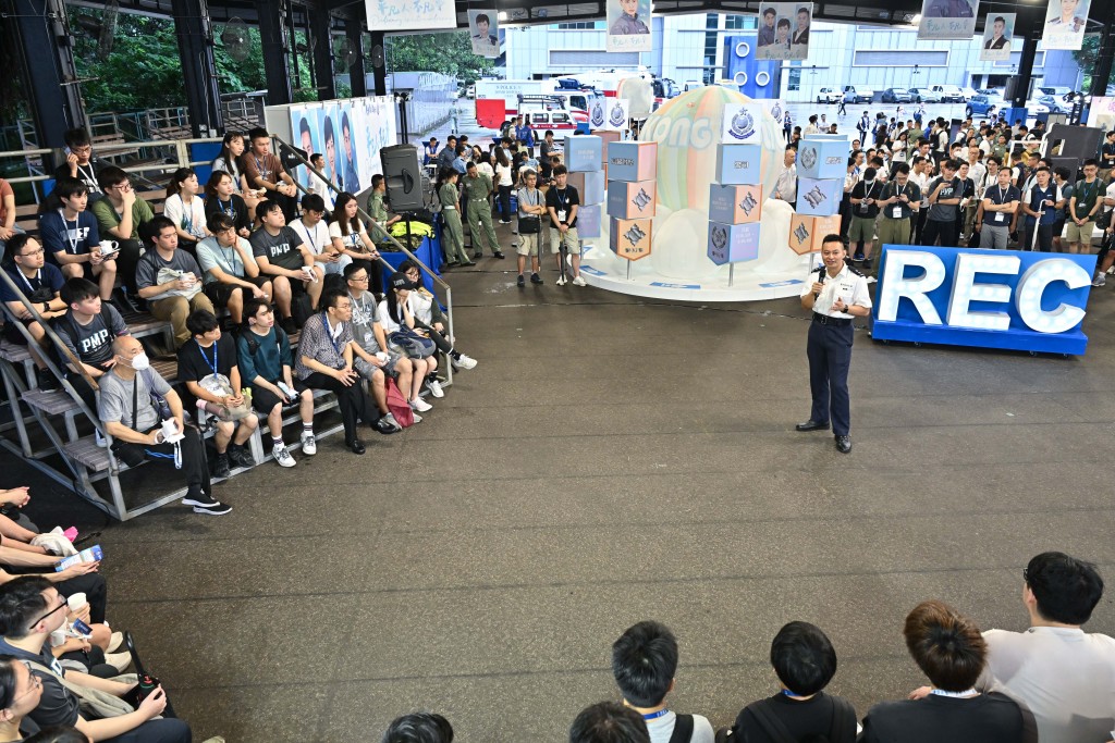 警队今日（六月十六日）在香港警察学院举办「警察招募‧体验日」。警方图片