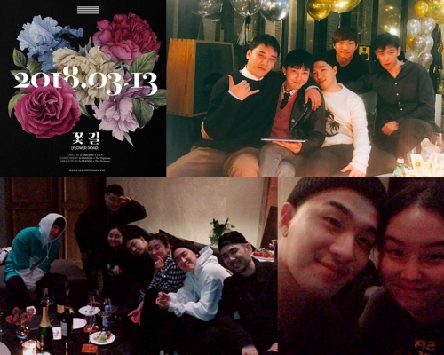 粉絲都願意一直跟BigBang走花路；太陽為後日就入伍跟好友相聚。