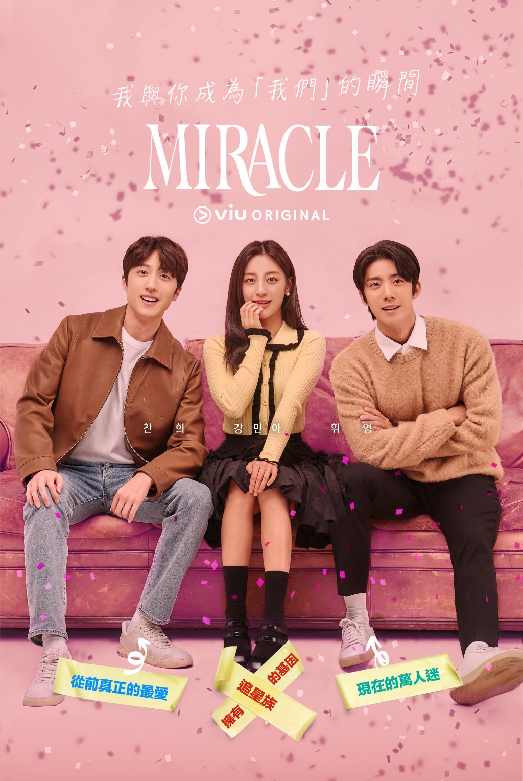 《Miracle》集合了三位青春演員澯熙、姜旻兒及輝映合作。