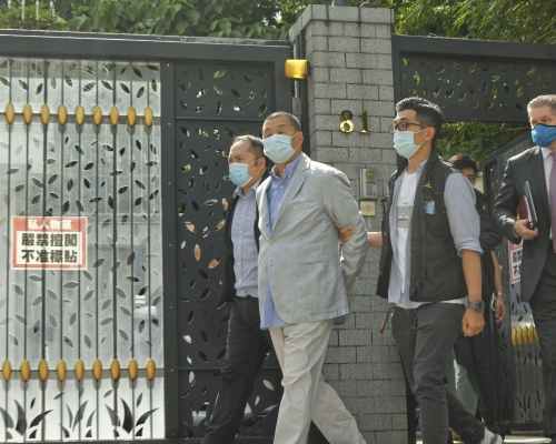 警方昨日以涉嫌違反《港區國安法》等罪，先後拘捕10人，包括壹傳媒創辦人黎智英。 資料圖片