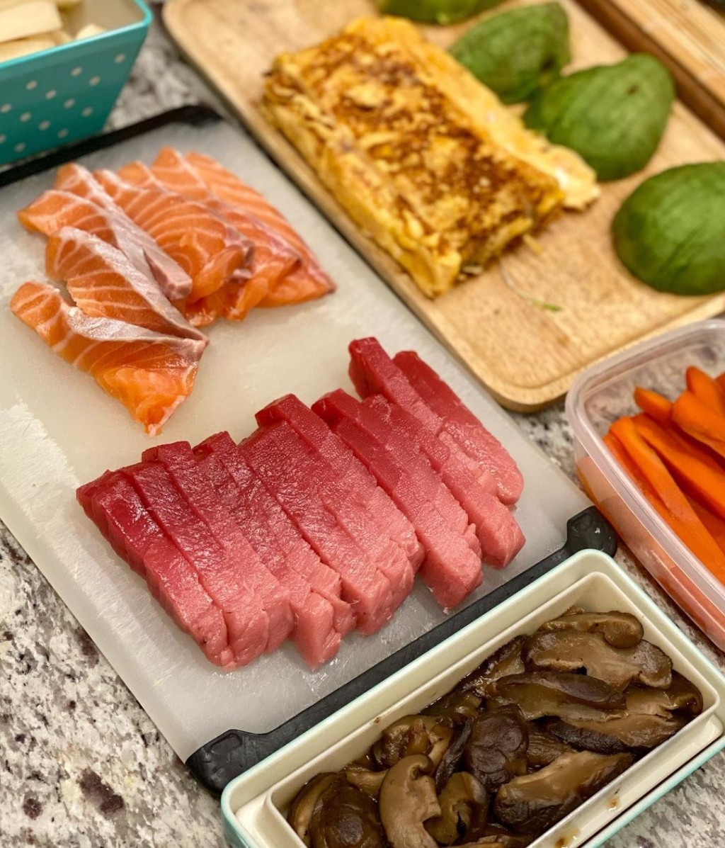 工藤静香準備了多款美味食材作餡料。