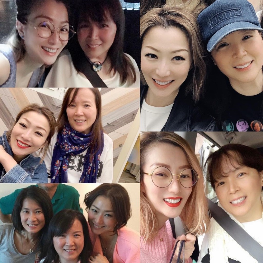 鄭秀文分享與吳少芳的合照。